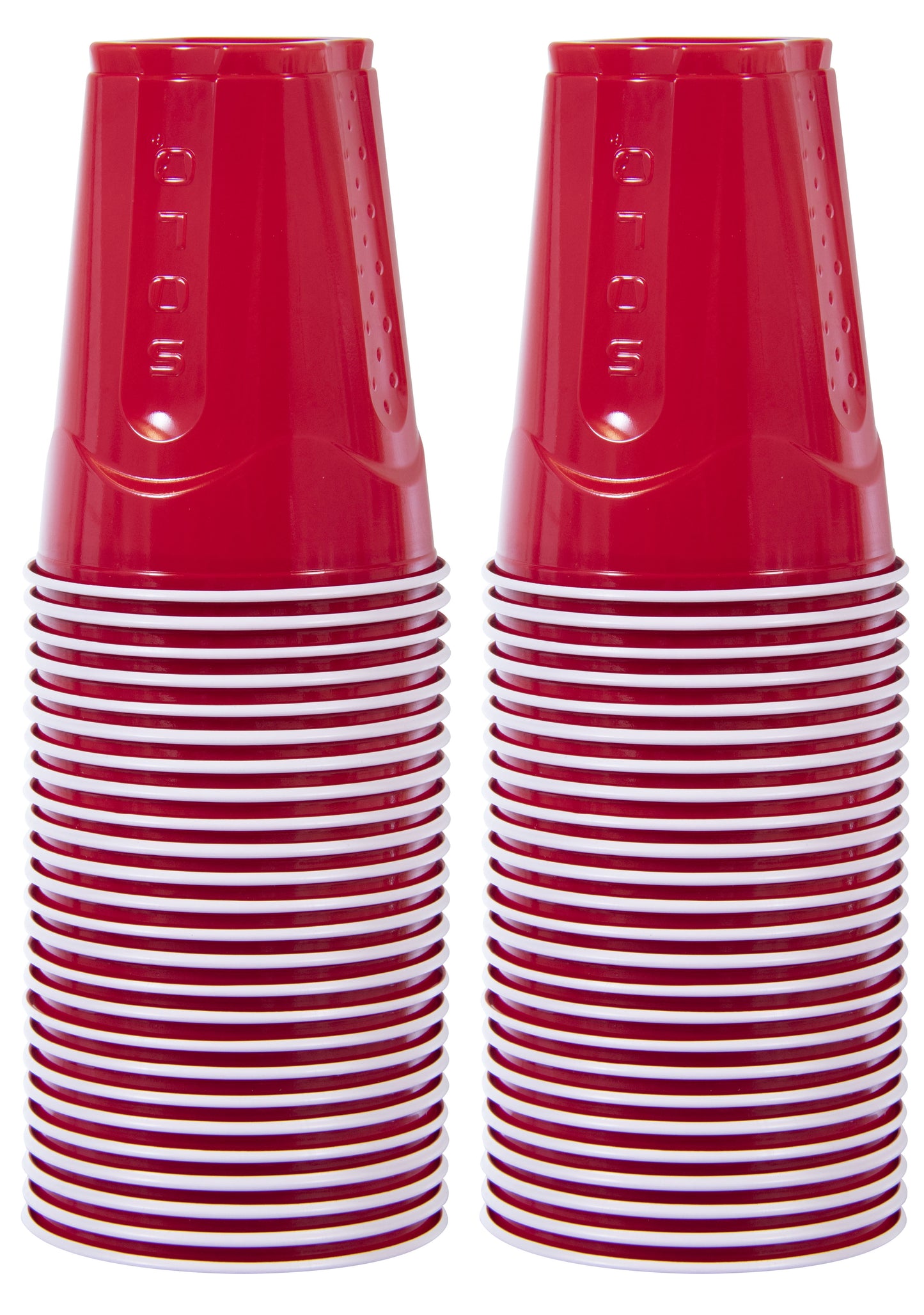 Solo Disposable Plastic Cups, Red, 18oz, 50 Count