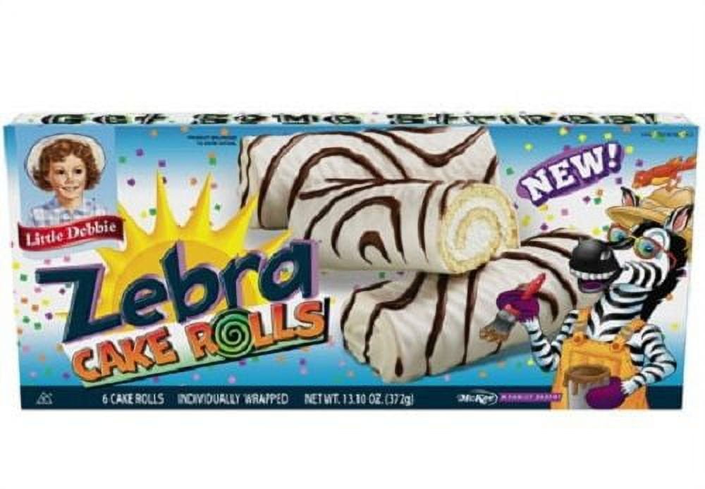 Little Debbie Zebra Cake Rolls, 6 ct, 13.10 oz