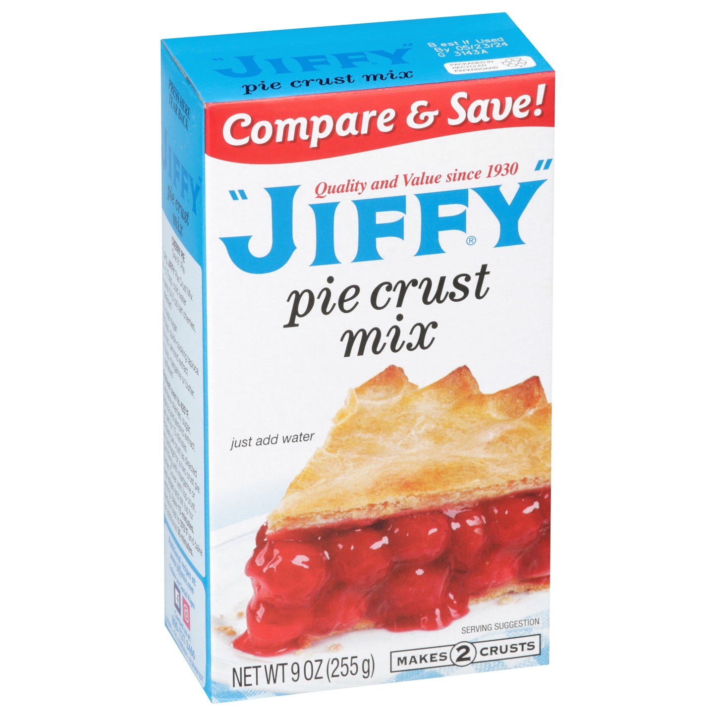 Jiffy Pie Crust Mix, 9.0 OZ