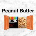 KIND Breakfast 100% Whole Grain Gluten Free Peanut Butter Snack Bars, 1.76 oz, 12 Count