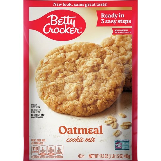 Betty Crocker Oatmeal Cookie Mix, 17.5 oz.