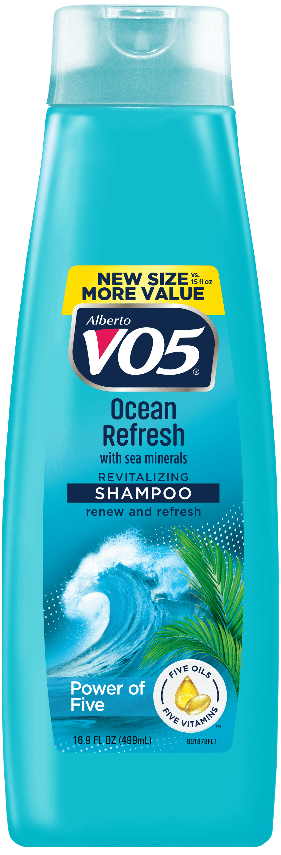 Alberto VO5 Ocean Refresh Revitalizing Shampoo with Sea Minerals, for All Hair Types, 16.9 oz
