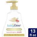 Baby Dove Melanin-Rich Skin Nourishment Hypoallergenic Liquid Body Wash, 13 oz