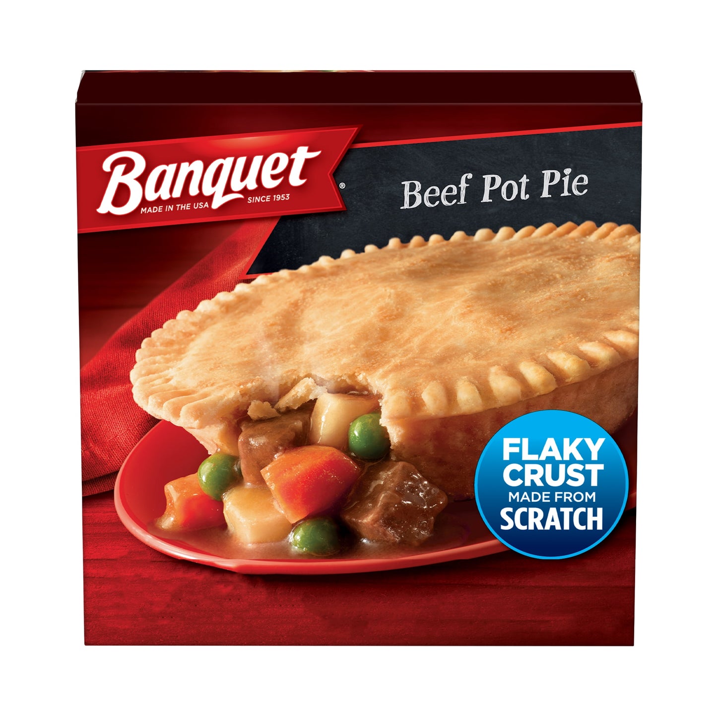 Banquet Frozen Pot Pie Dinner, Beef, 7-Ounce