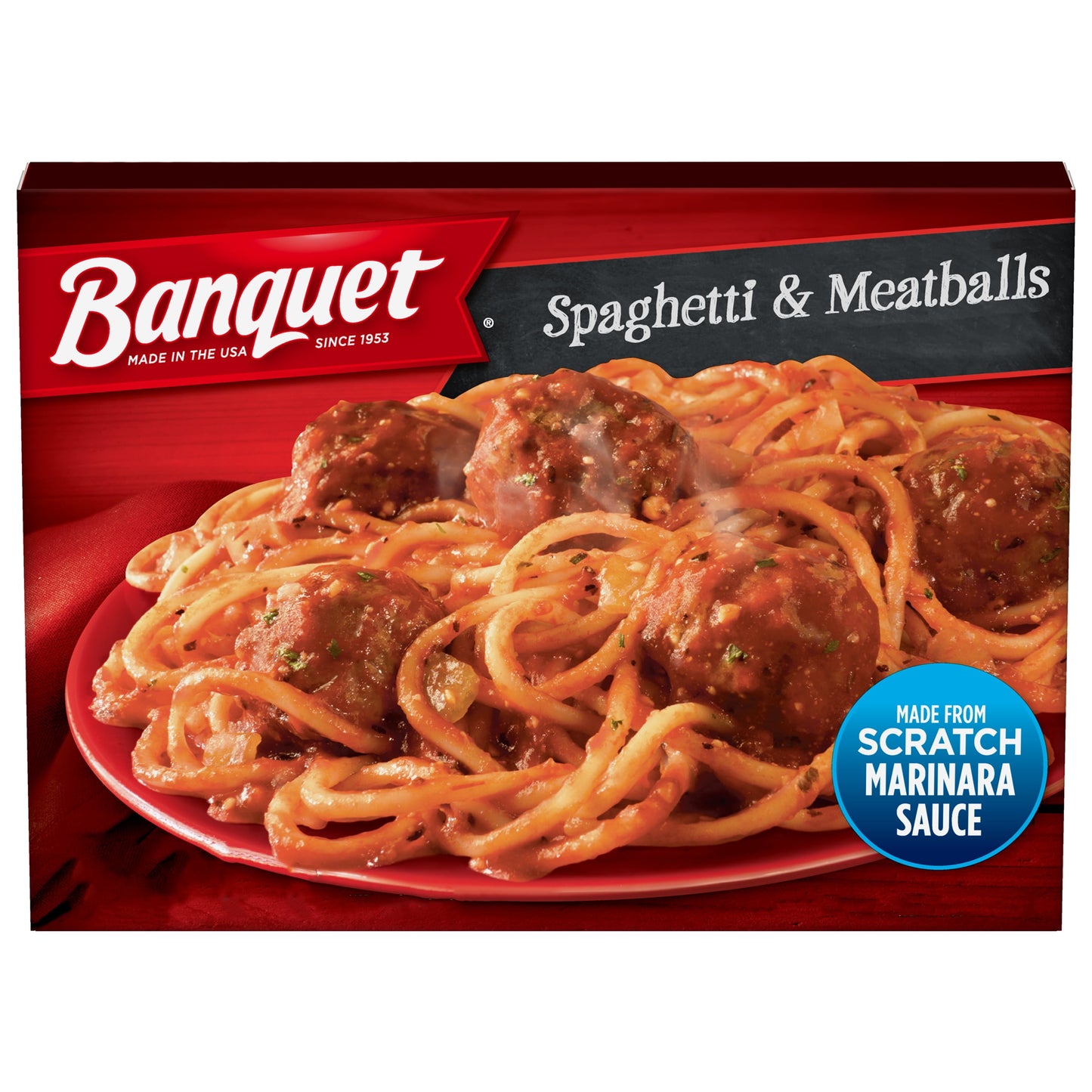 Banquet Spaghetti and Meatballs, Frozen Meal, 10 oz (Frozen)