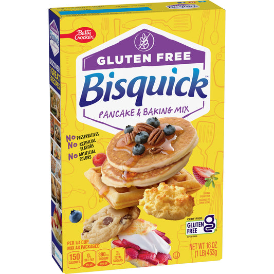 Betty Crocker Bisquick Pancake & Baking Mix, Gluten Free, 16 oz.