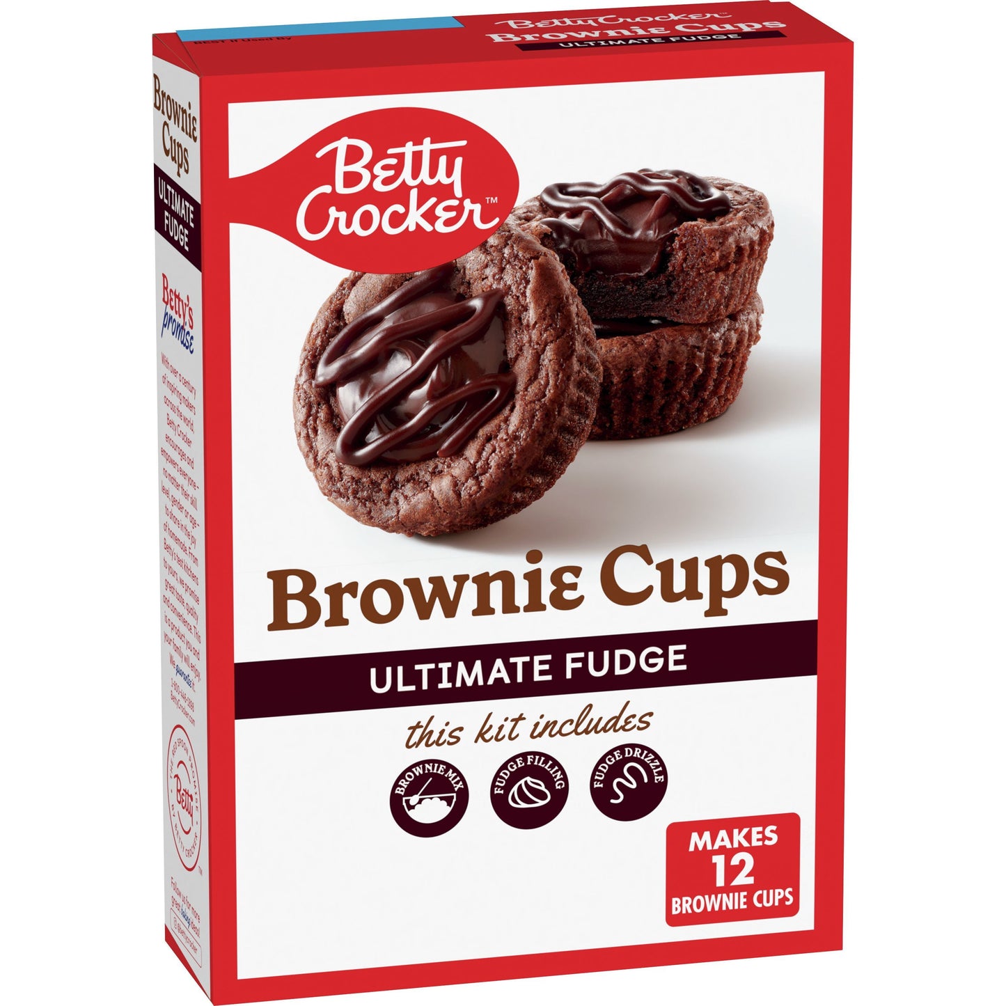 Betty Crocker Brownie Cups Mix, Ultimate Fudge, 13.8 oz