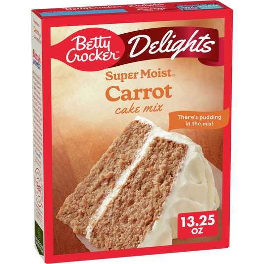 Betty Crocker Delights Super Moist Carrot Cake Mix, 13.25 oz.