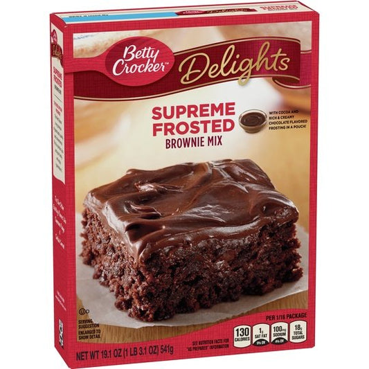 Betty Crocker Delights Supreme Frosted Brownie Mix, 19.1 oz.