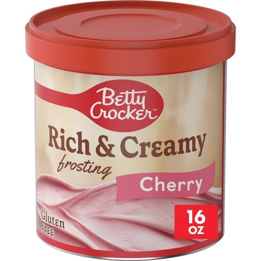 Betty Crocker Gluten Free Rich and Creamy Cherry Frosting, 16 oz.