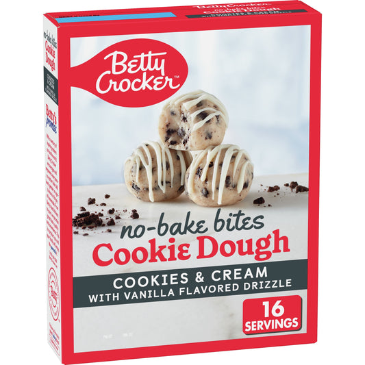 Betty Crocker No-Bake Bites Cookies and Cream Cookie Dough, 12.2 oz.