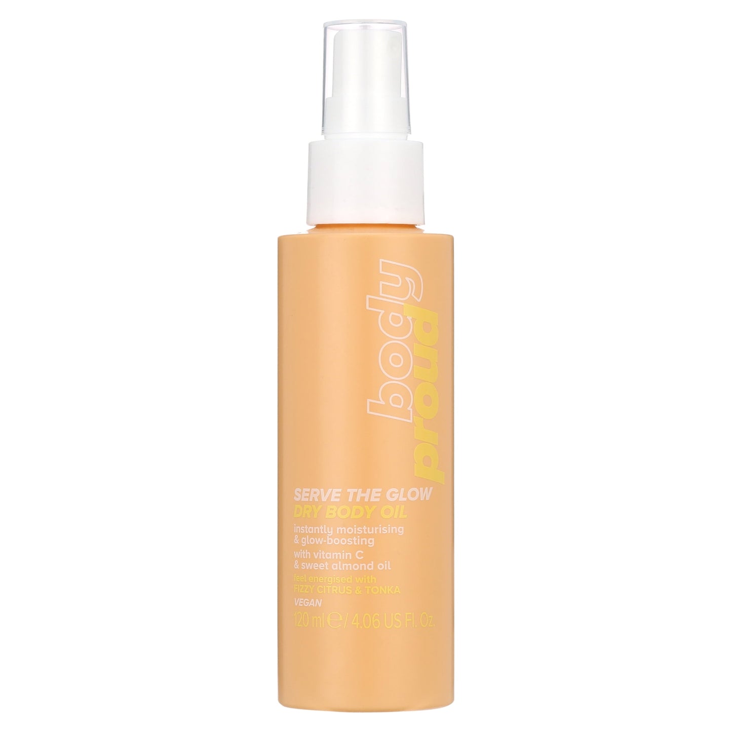 Body Proud Serve the Glow Body Oil with Vitamin C & E, 4.06 fl oz