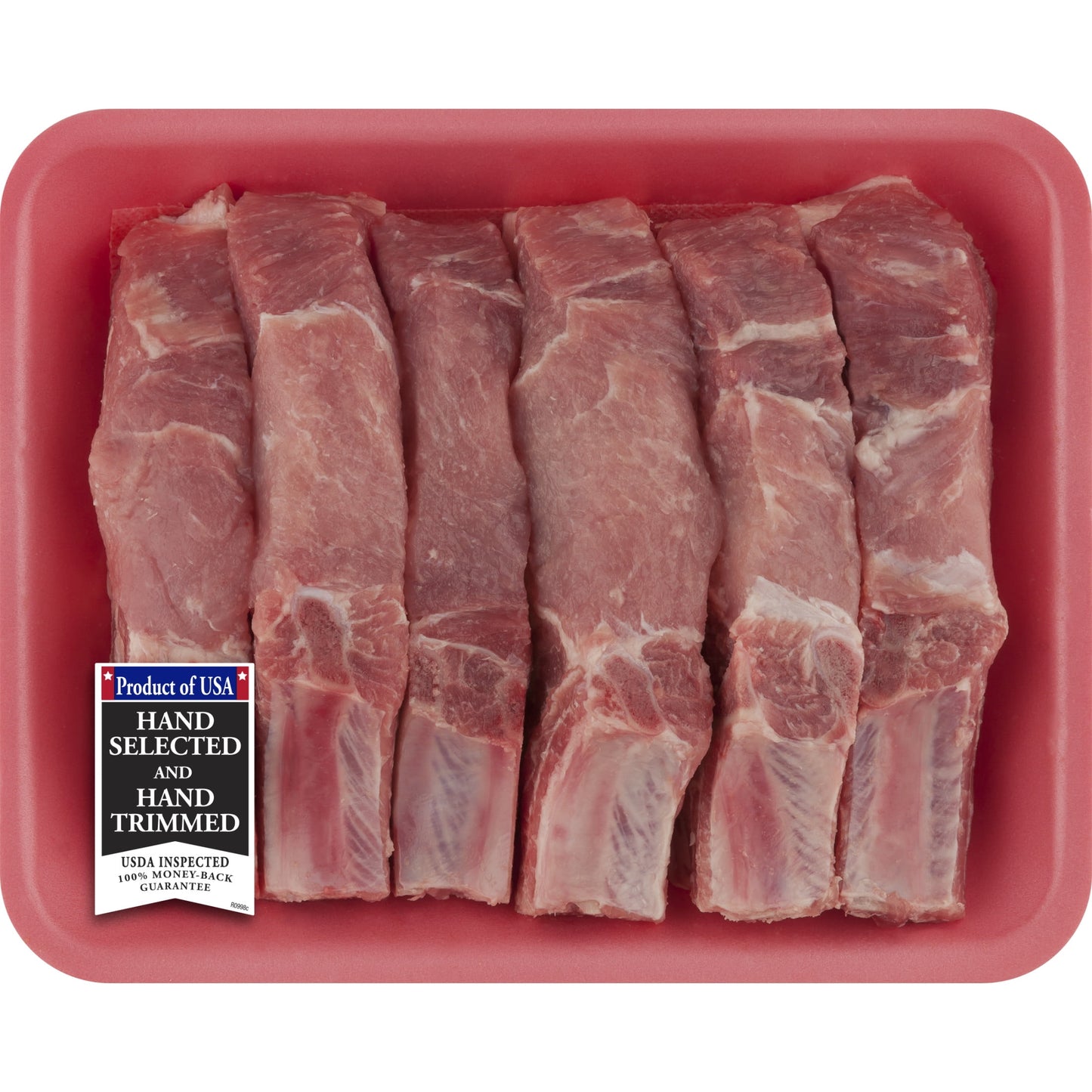 Boneless Pork Loin Country Style Ribs, 2.3 - 3.8 lb Tray