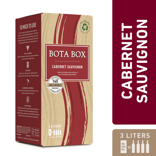 Bota Box Cabernet Sauvignon Red Wine, 3L (4 750ml bottles), 13% ABV