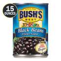 Bush's Canned Black Beans, Canned Black Beans, 15 oz Can