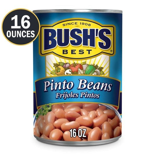 Bush's Canned Pinto Beans, Canned Beans, 16 oz Can