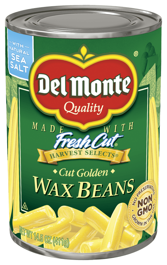 Del Monte Canned Cut Golden Wax Beans, 14.5 oz Can
