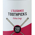 Diamond L'Elegance Extra Long Wooden Toothpicks 250 Count