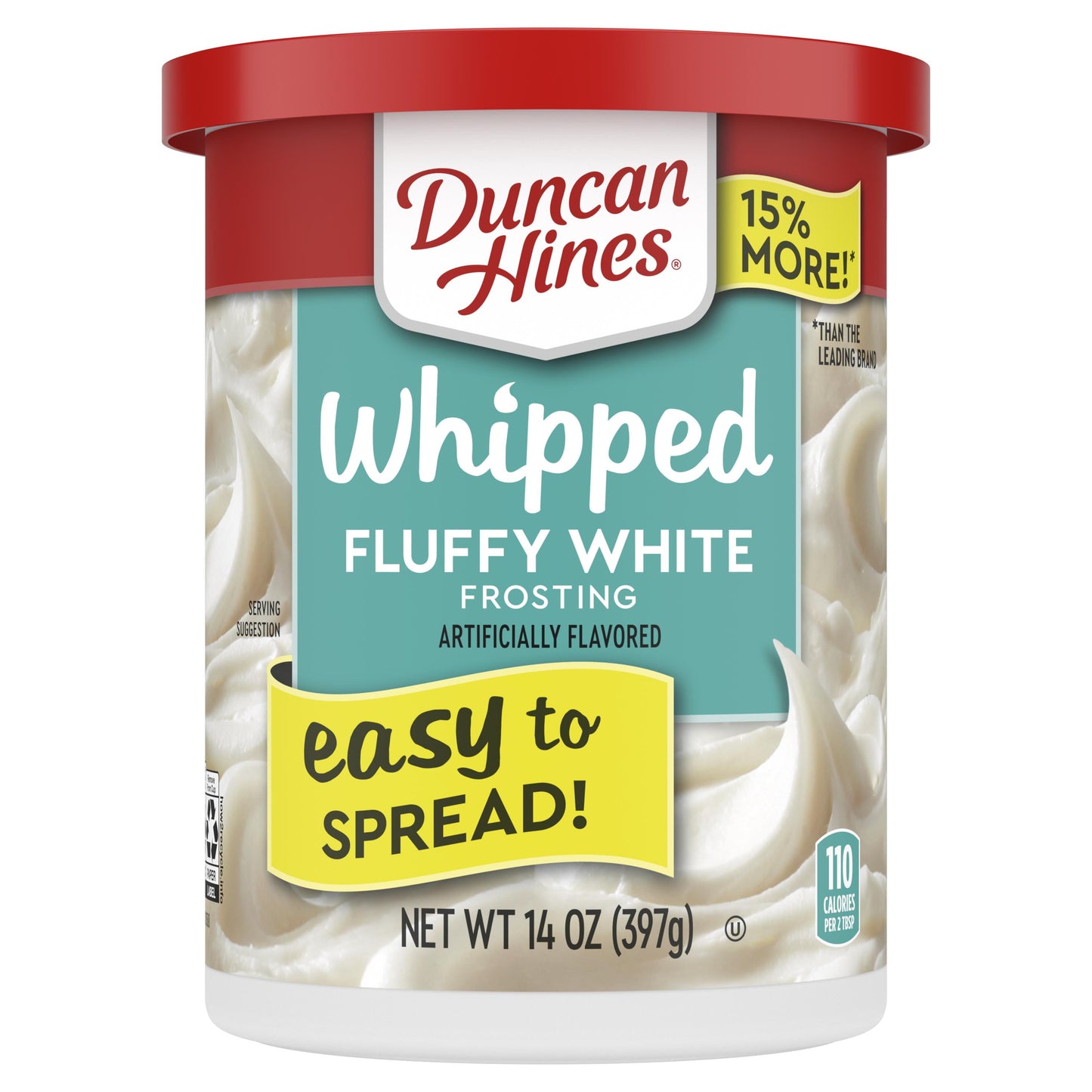 Duncan Hines Fluffy White Whipped Frosting, 14 Oz