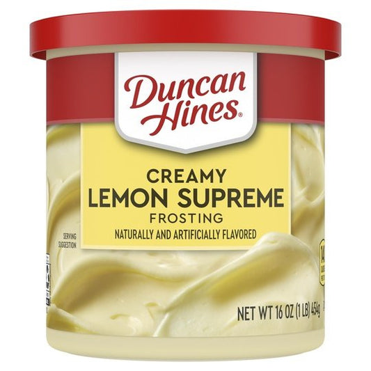 Duncan Hines Lemon Supreme Creamy Home-Style Frosting, 16 Oz