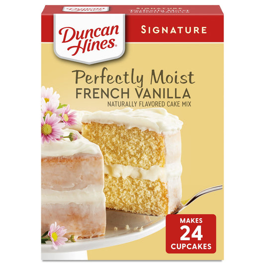 Duncan Hines Signature Perfectly Moist French Vanilla Cake Mix, 15.25 oz