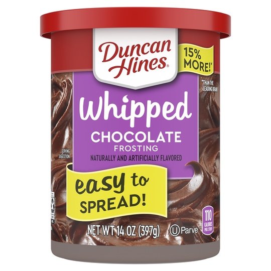 Duncan Hines Whipped Chocolate Frosting, 14 oz