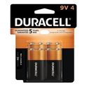 Duracell Coppertop 9V Battery, Long Lasting Batteries, 4 Pack