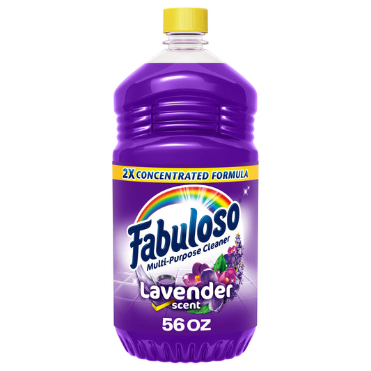 Fabuloso Multi-Purpose Cleaner, 2X Concentrated Formula, Lavender Scent, 56 oz