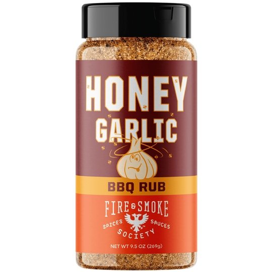 Fire & Smoke Society Honey Garlic BBQ Rub, BBQ Seasoning, 9.5 Ounce