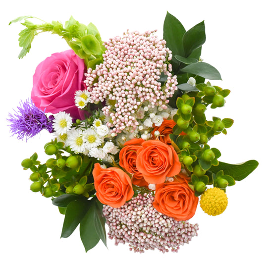 Fresh-Cut Small Mixed Flower Bouquet, Minimum of 12 Stems, Colors Vary