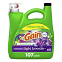 Gain + Aroma Boost Liquid Laundry Detergent, Moonlight Breeze Scent, 107 Loads, 154 fl oz, HE Compatible