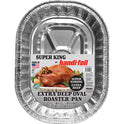Handi-Foil Super King Aluminum Foil Extra Deep Oval Roaster Pan, 1 Count