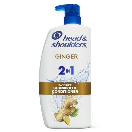 Head & Shoulders 2 in 1 Dandruff Shampoo and Conditioner, Ginger, 12.5 oz