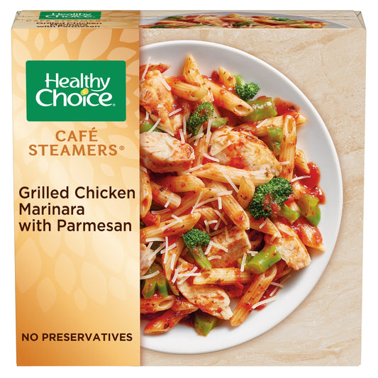 Healthy Choice Café Steamers Grilled Chicken Marinara with Parmesan Frozen Meal, 9.5 oz (Frozen)