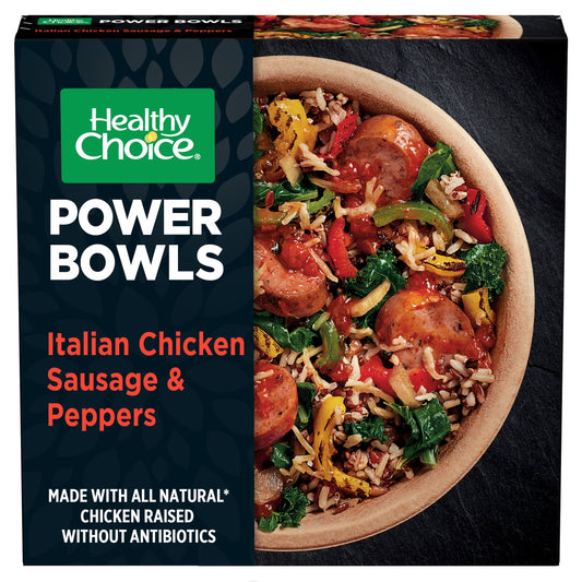 Healthy Choice Power Bowls Italian-Style Chicken Sausage & Peppers Frozen Meal, 9.25 oz (Frozen)