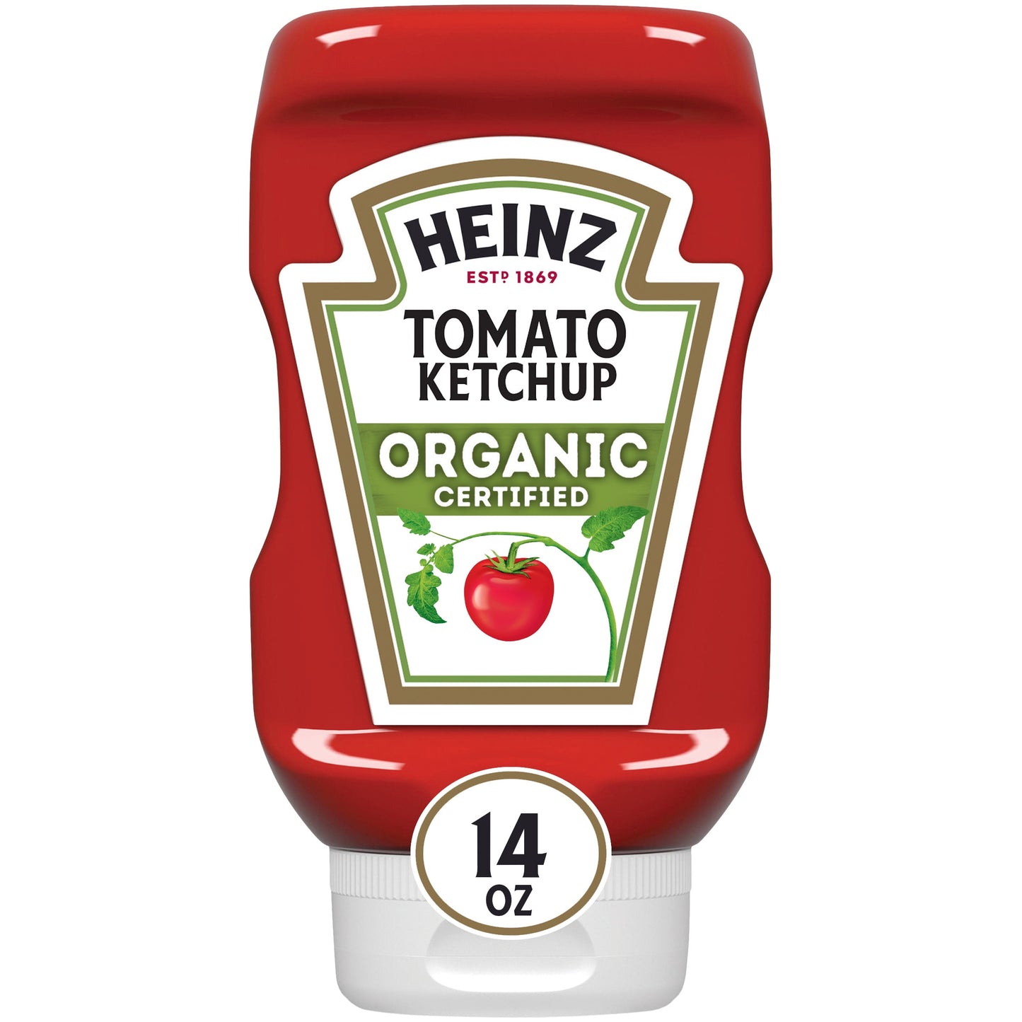 Heinz Organic Tomato Ketchup, 14 oz Bottle