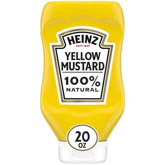 Heinz Yellow Mustard, 20 oz Bottle