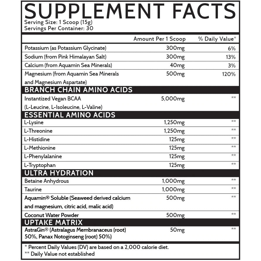 Inspired Nutraceuticals AMINO - Vegan EAAs 30 Servings