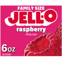 Jell-O Raspberry Artificially Flavored Gelatin Dessert Mix, Family Size, 6 oz Box