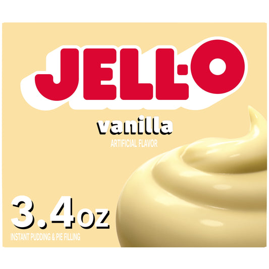Jell-O Vanilla Instant Pudding Mix & Pie Filling, 3.4 oz. Box