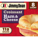 Jimmy Dean Ham & Cheese Croissant Sandwich, 27.2 oz, 8 Count (Frozen)