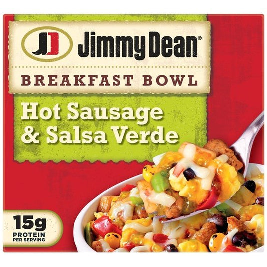 Jimmy Dean Hot Sausage and Salsa Verde Breakfast Bowl, 7 oz (Frozen)