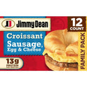 Jimmy Dean Sausage Egg & Cheese Croissant Sandwich, 54 oz, 12 Count (Frozen)