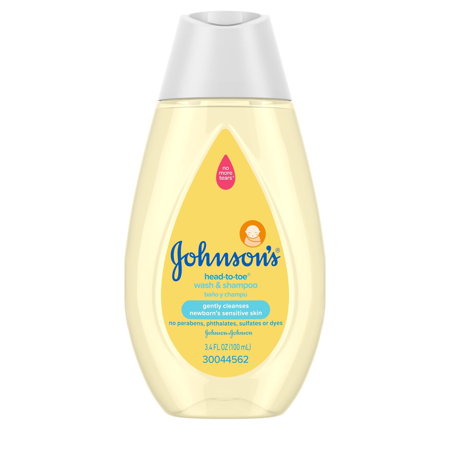 Johnson's Head-To-Toe Tearless Gentle Baby Wash & Shampoo, 3.4 fl. oz