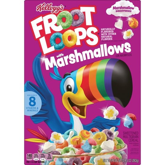 Kellogg's Froot Loops Original with Marshmallows Breakfast Cereal, 9.3 oz