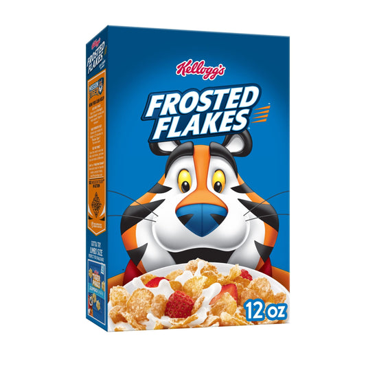 Kellogg's Frosted Flakes Original Breakfast Cereal, 12 oz Box