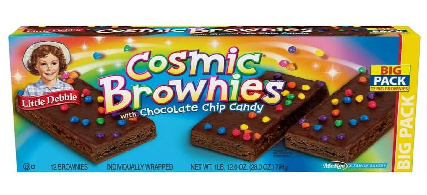 Little Debbie Big Pack Cosmic Brownies with Chocolate Chip Candy - 12 CT