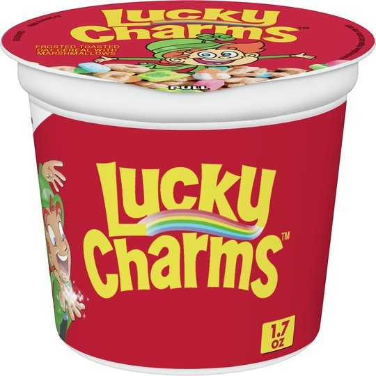 Lucky Charms Gluten Free Cereal with Marshmallows, 1.7 OZ Single Serve Cereal Cup