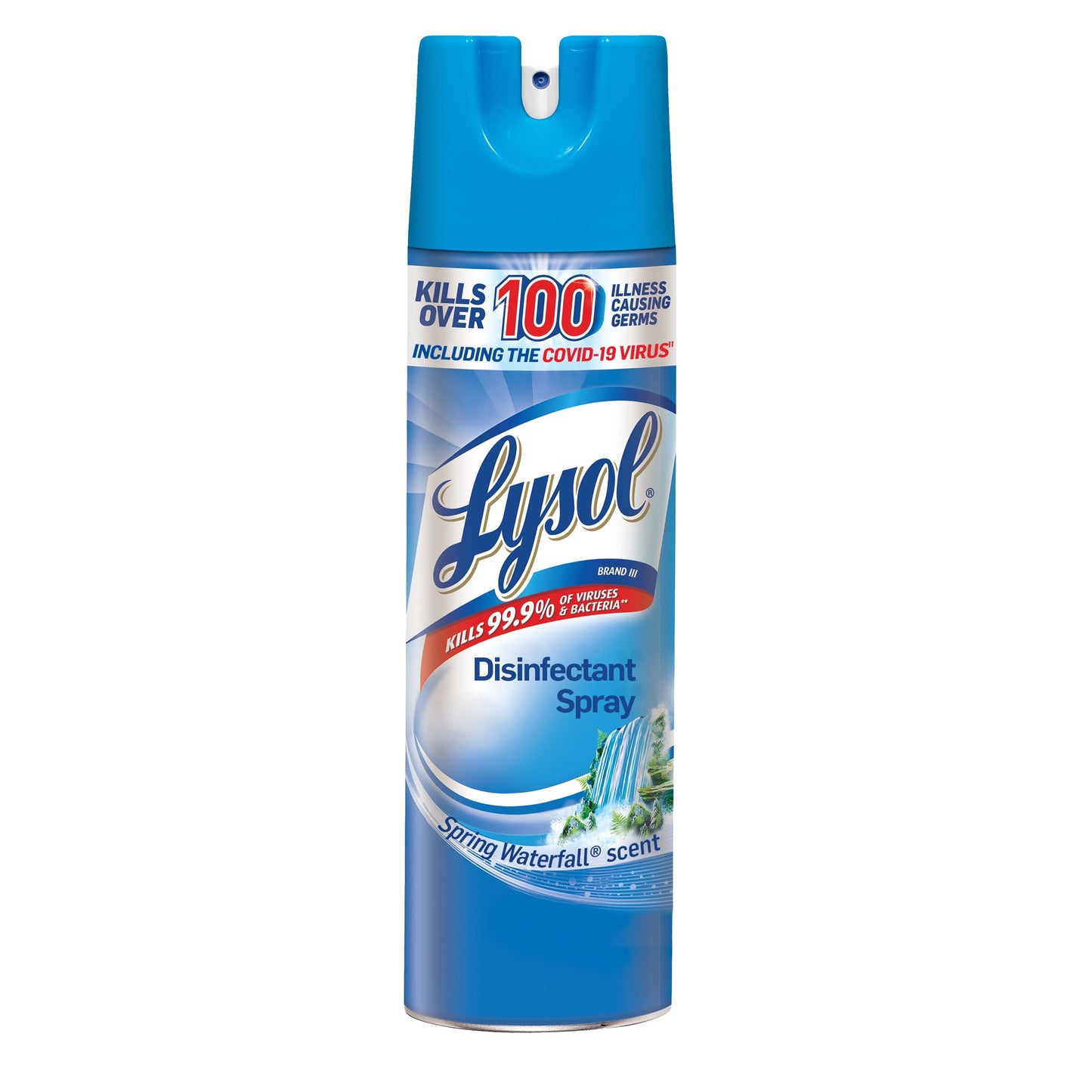 Lysol Disinfectant Spray, Sanitizing And Antibacterial Spray, For Disinfecting And Deodorizing, Spring Waterfall, 19 Fl Oz, Packaging May Vary