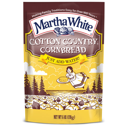 Martha White Cotton Country Buttermilk Cornbread Mix, 6 Oz Pouch